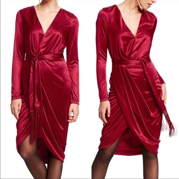 Altuzarra Long Sleeve V-Neck Cocktail Dress (XS) - Picture 2 of 8